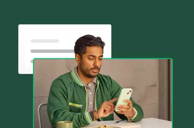 Person looking at their phone