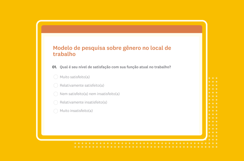 Pesquisa sobre gênero no local de trabalho