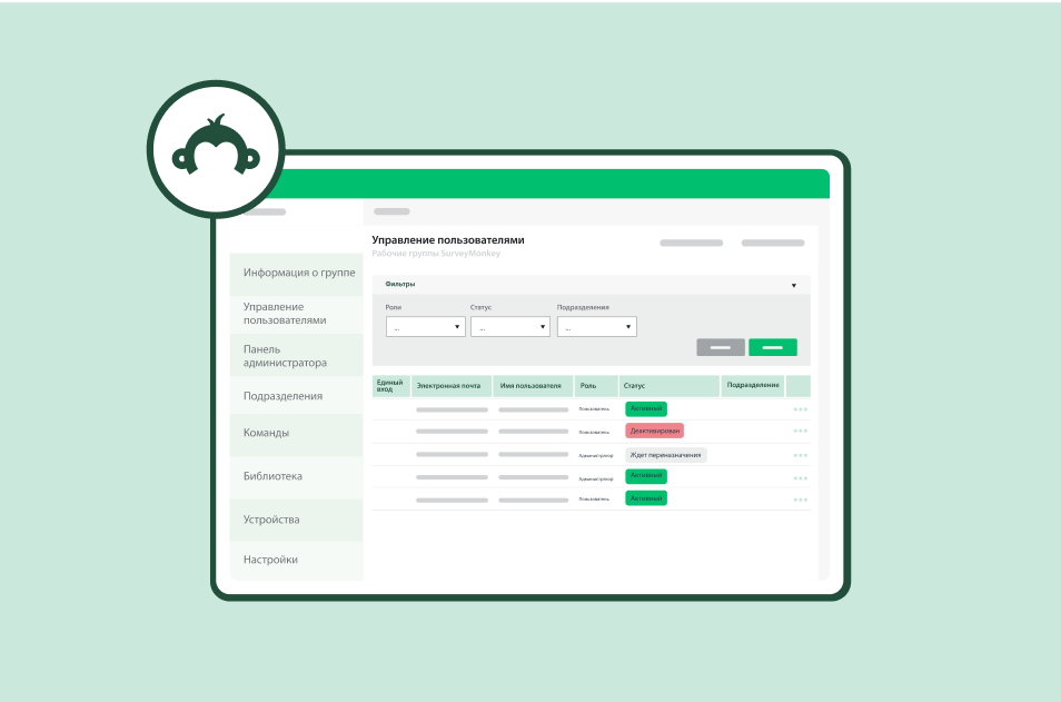 Снимок экрана страницы результатов опроса SurveyMonkey