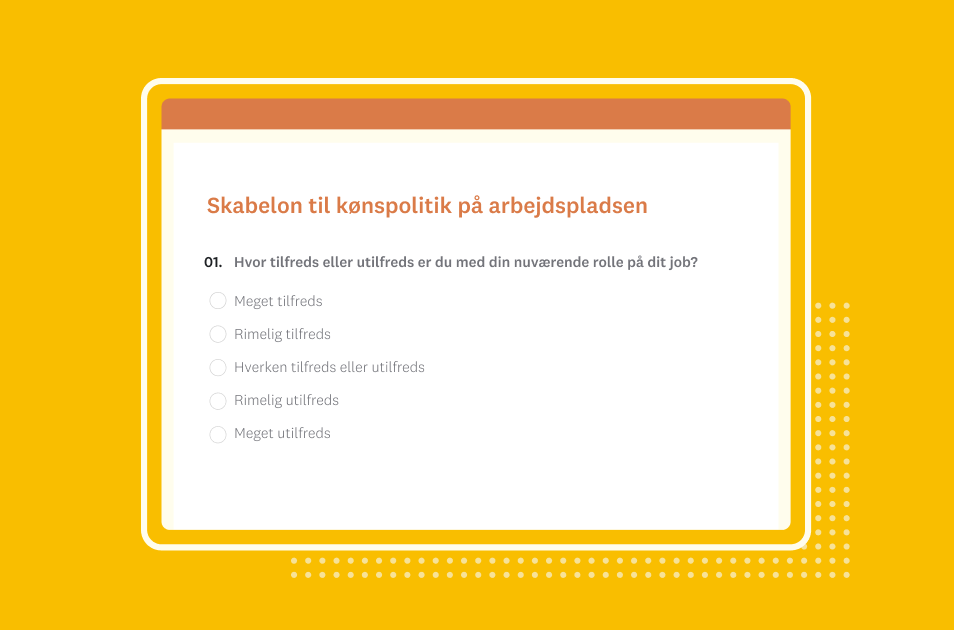 Spørgeundersøgelse om kønspolitik på arbejdspladsen