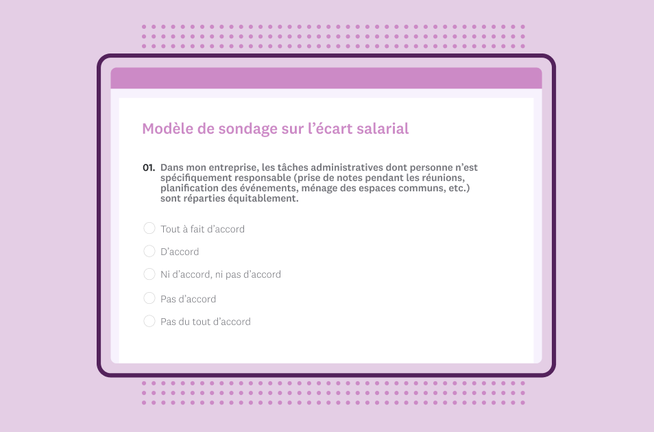 Sondage sur l’écart salarial